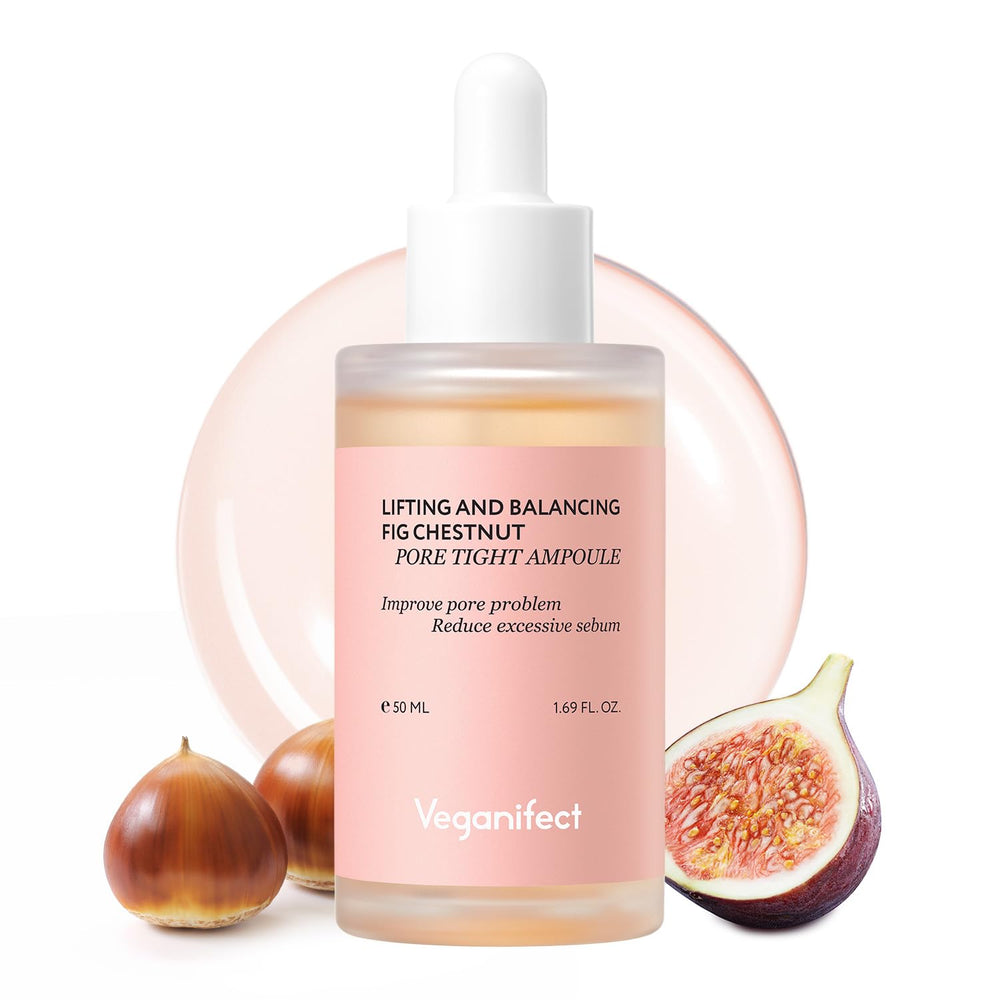 VEGANIFECT Pore Refining Ampoule bottle close-up showing sleek design for everyday skincare