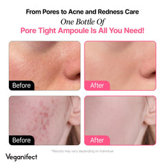 VEGANIFECT Pore Refining Ampoule watery texture ready for absorption