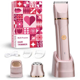 VEGITERIA Bikini Trimmer in rose gold, front view for sleek grooming