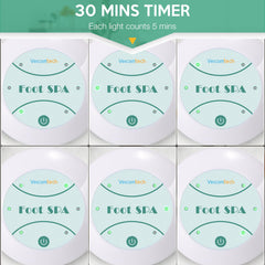 Veicomtech Ionic Foot Bath Machine control panel with one-touch operation