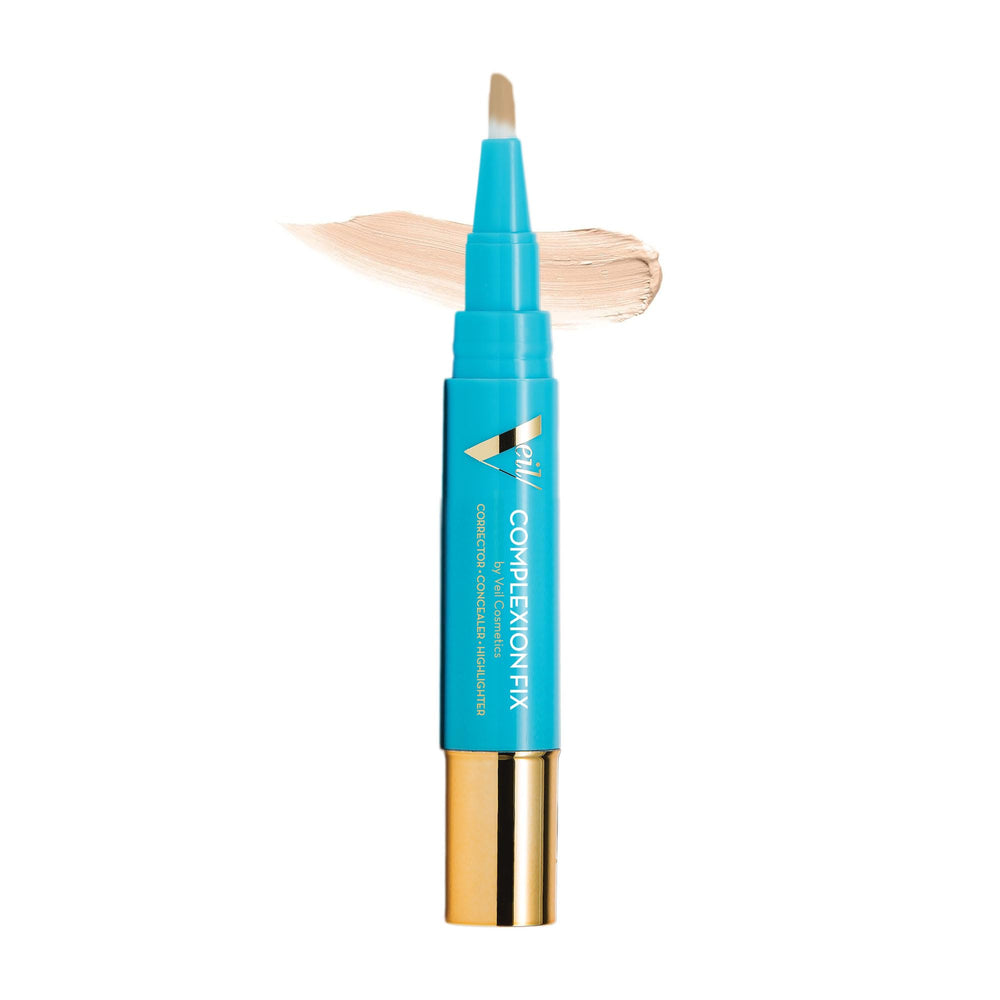 Veil Cosmetics Complexion Fix Concealer bottle with wand for on the go coverage.