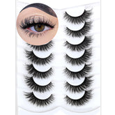 Veleasha fluffy lightweight eyelashes close-up for natural look