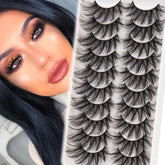 Veleasha fluffy wispy faux mink eyelashes pack for a light, natural boost.