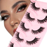 Veleasha KitTwinkle cat eye lashes with 3D crisscross for dramatic party-ready eyes