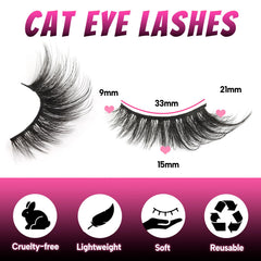 Veleasha KitTwinkle faux mink fibers deliver soft volume and natural look