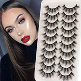 Veleasha Lashes fluffy wispy crisscross for natural volume and lightweight wear