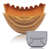 VELLASIO lymphatic contour brush front view highlights ergonomic design for easy daily use