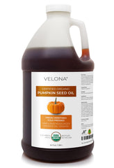 Velona aceite de calabaza prensado en frío en botella, ideal para cocinar