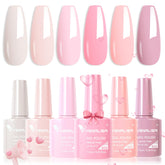 VENALISA hem-free pink gel nail bottle shows precise color for a flawless manicure