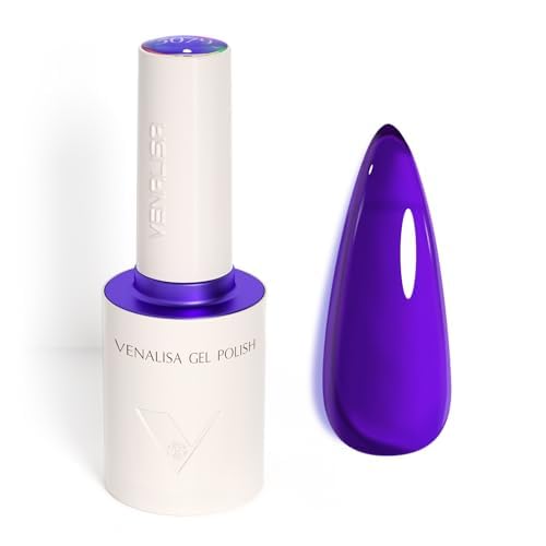VENALISA jelly purple gel polish bottle front shows 10ml size for easy shade identification
