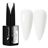 VENALISA milky white gel polish bottle with 15ml capacity for at-home manicures.