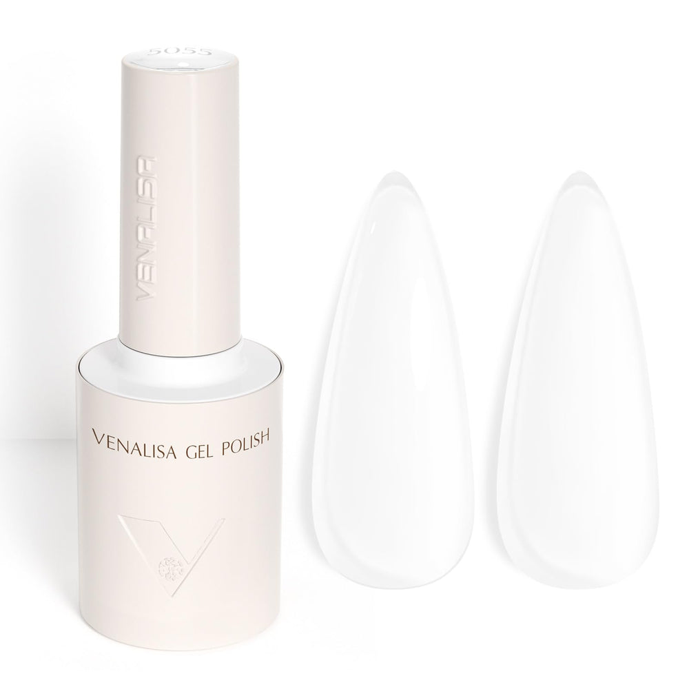 VENALISA Milky White Gel Polish jar shows creamy color for even home coverage