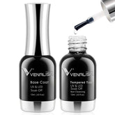 VENALISA no wipe tempered top coat bottle shows glossy long-wear finish