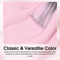 VENALISA nude pink gel brush applying smooth even coverage