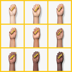 VENALISA pastel-yellow on nails shows glossy finish and durable wear potential