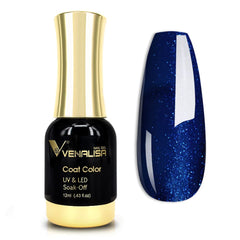 VENALISA royal blue gel nail polish bottle in navy shade for at-home manicures.