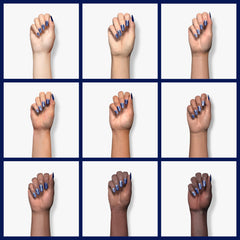 VENALISA royal blue gel polish swatch reveals rich navy color.