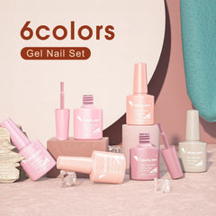 VENALISA six-color nude pink gel kit offers versatile at-home options