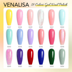 V VENALISA V3 color palette displaying diverse shades for nail art designs.