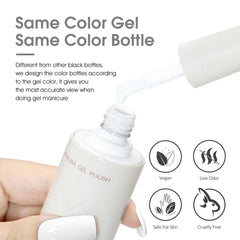 VENALISA gel polish near cuticle demonstrates smooth, even coverage