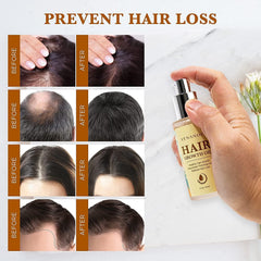 Venanoci hair growth serum application demonstrates root-to-tip massage for stronger strands