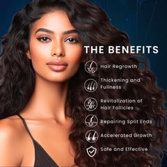 Closeup on scalp with Venanoci serum showing potential regrowth support.