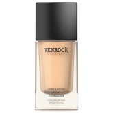Venrock 24HR foundation Ivory White bottle shows long-lasting hydration for dry skin.