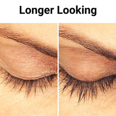Vera Botanics lash serum brush applying precise, gentle coat