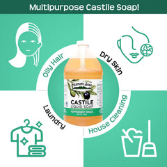 Shampoo use for oily hair with peppermint castile soap