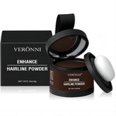 VERONNI hairline powder bottle showing instant scalp coverage