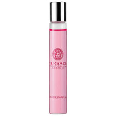 Versace Bright Crystal Absolu travel spray bottle viewed from the front for convenient on-the-go fragrance.