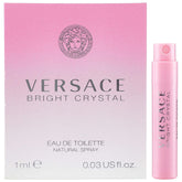 Versace Bright Crystal bottle close-up highlights floral notes for everyday elegance.