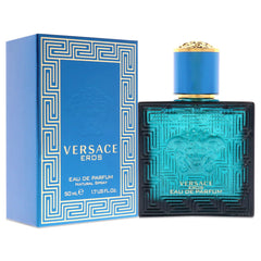 Versace Eros Men EDP middle notes blend geranium and sage for a refined scent.