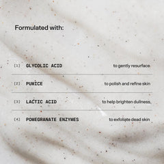 Versed Buff It Out scrub application demonstrates circular massage for even exfoliation.