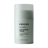 Versed Daily Recovery Rich Barrier Cream jar demonstrates a rich, moisturizing texture.