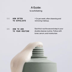 Versed Day Maker creamy cleanser applied on hand for daily skin prep.
