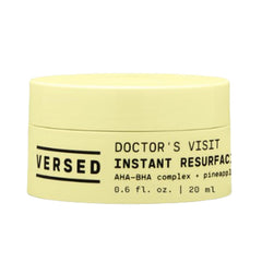 Versed Doctor's Visit mask packaging ready for at-home exfoliation and brighter skin.
