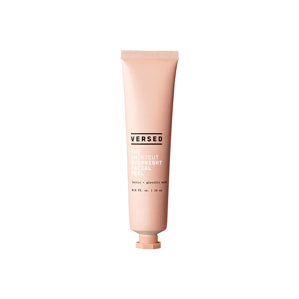 Versed The Shortcut Overnight Facial tube cap, easy controlled nightly application.
