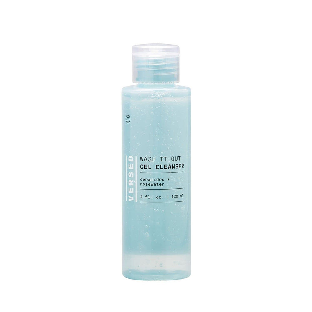 Versed Wash It Out Gel Cleanser bottle front view, hydrating formula