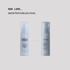 Versed Water Rush serum swatch being applied to skin during routine.