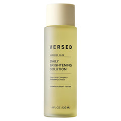 Versed Weekend Glow bottle front showcasing clean, minimalist packaging for daily brightening
