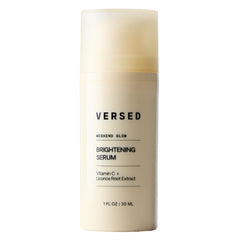 Versed Weekend Glow serum bottle closeup for premium, everyday skincare