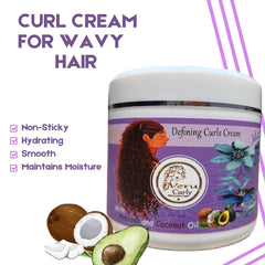 VeruCurly Curl Cream applying easily for smooth, hydrated curls.