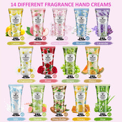 VESPRO 70-pack hand cream set lavender scent provides soothing, fast-absorbing hydration.