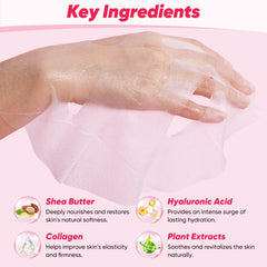 VESPRO collagen mask delivering deep hydration for smoother skin texture.