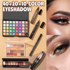VESPRO makeup kit portable eyeshadow palette with 10 colors for quick daily looks.