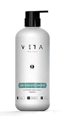 Veta Stimulating Shampoo pouring into the hand for daily use