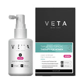 Veta women's targeted serum bottle for boosting hair fullness and scalp nourishment