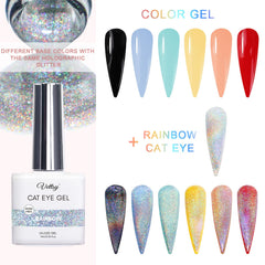 Vettsy cat eye magnetic streak demonstrates salon-quality nail art at home.
