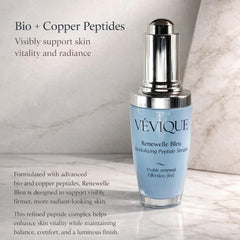 VÉVIQUE Renewelle Bleu Serum texture on skin looks silky and non-sticky.